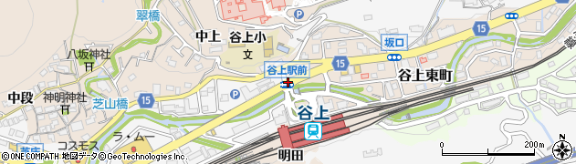 谷上駅前周辺の地図