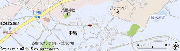 岡山県赤磐市中島166周辺の地図