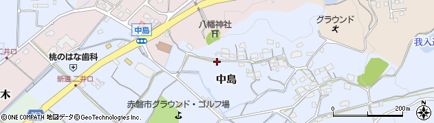 岡山県赤磐市中島127周辺の地図