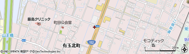 焼肉 火の蔵 浜松有玉店周辺の地図