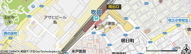 宮本むなしＪＲ吹田駅前周辺の地図