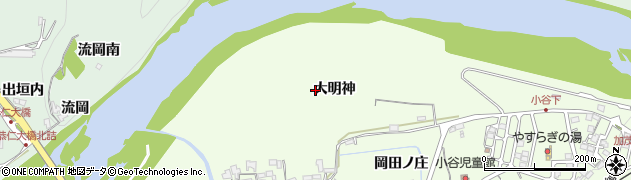 京都府木津川市加茂町北（大明神）周辺の地図