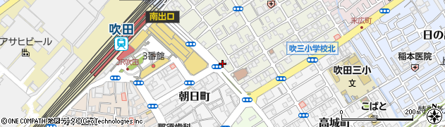 ファミリーマート吹田栄通り商店会店周辺の地図