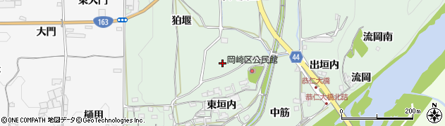 京都府木津川市加茂町岡崎（山後）周辺の地図