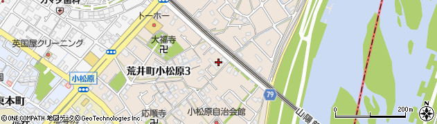 兵庫県高砂市荒井町小松原周辺の地図