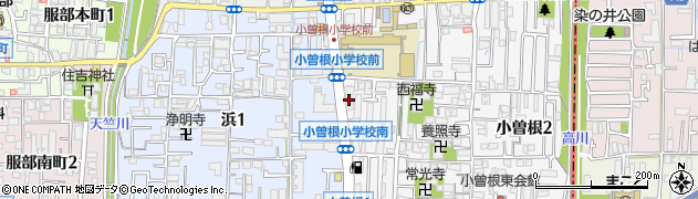 ライフクリーナー小曽根店周辺の地図