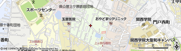 兵庫県西宮市上ケ原五番町周辺の地図