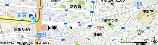 愛知県豊橋市新吉町43周辺の地図