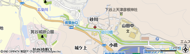 兵庫県神戸市北区山田町下谷上砂川6周辺の地図