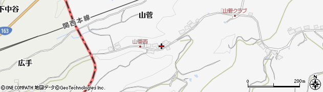 三重県伊賀市島ヶ原山菅7403周辺の地図