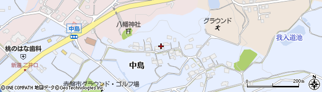 岡山県赤磐市中島173周辺の地図