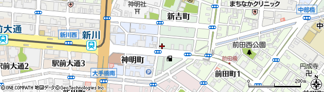 愛知県豊橋市新吉町47周辺の地図