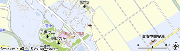 三重県津市安濃町田端上野10周辺の地図
