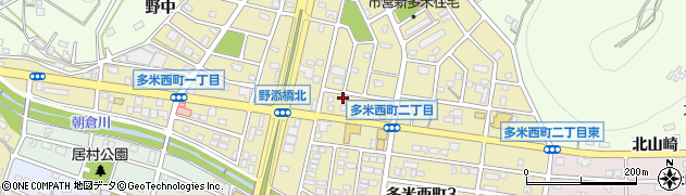 愛知県豊橋市多米西町周辺の地図