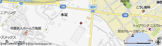 兵庫県加古川市野口町水足26周辺の地図