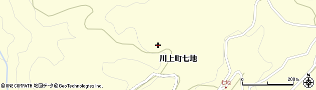 岡山県高梁市川上町七地1904周辺の地図