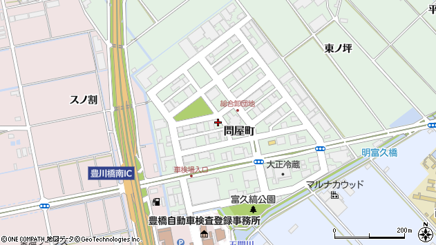 〒441-8086 愛知県豊橋市問屋町の地図