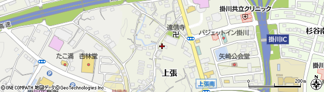 静岡県掛川市上張931周辺の地図