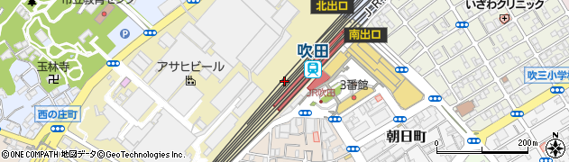 駅うどん 吹田店周辺の地図