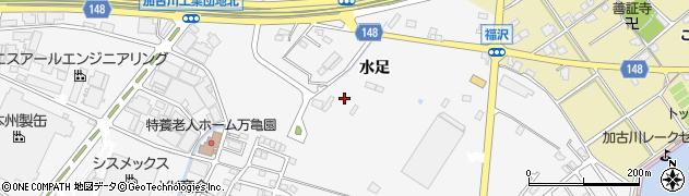 兵庫県加古川市野口町水足78周辺の地図