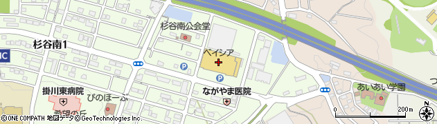 ベイシア掛川店周辺の地図
