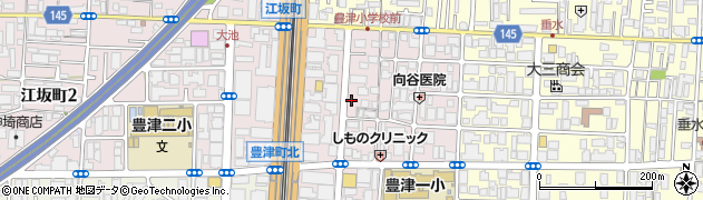 オリックスレンタカー江坂駅前店周辺の地図