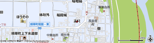 京都府精華町（相楽郡）祝園（正尺）周辺の地図