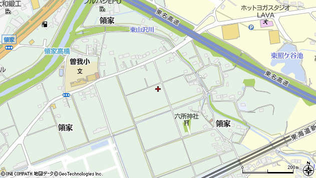 〒436-0038 静岡県掛川市領家の地図