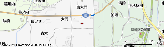京都府木津川市加茂町河原（東大門）周辺の地図