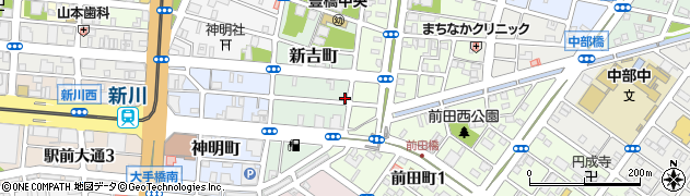 愛知県豊橋市新吉町36周辺の地図