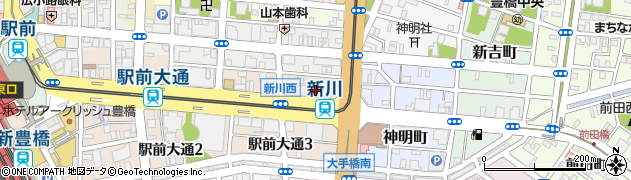 愛知銀行豊橋支店 ＡＴＭ周辺の地図