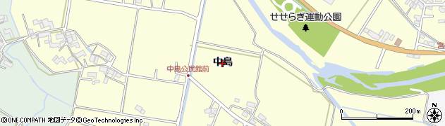 三重県伊賀市中島周辺の地図