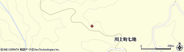 岡山県高梁市川上町七地1927周辺の地図