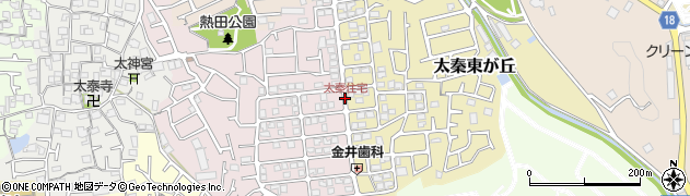太秦住宅周辺の地図