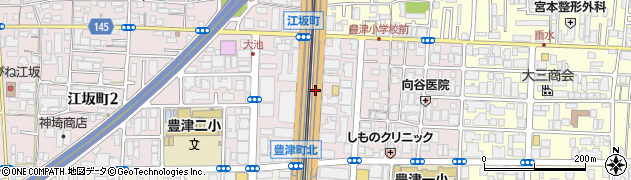 江坂駐車場周辺の地図