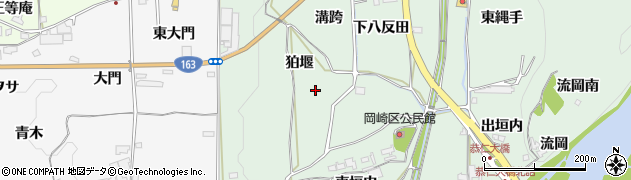 京都府木津川市加茂町岡崎（狛堰）周辺の地図
