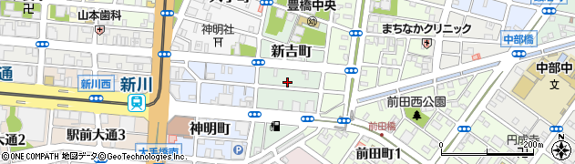 愛知県豊橋市新吉町37周辺の地図
