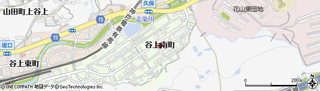 兵庫県神戸市北区谷上南町周辺の地図
