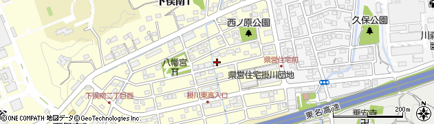 かなんすいな掛川周辺の地図