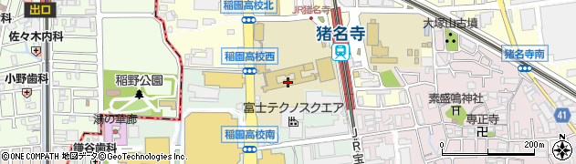 兵庫県立尼崎稲園高等学校周辺の地図