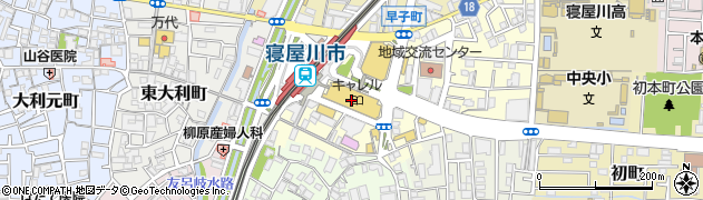 三菱ＵＦＪ銀行寝屋川市駅前 ＡＴＭ周辺の地図