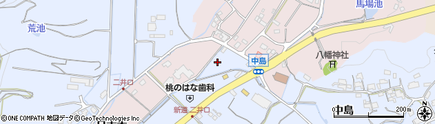 岡山県赤磐市中島76周辺の地図