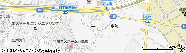 兵庫県加古川市野口町水足2024周辺の地図