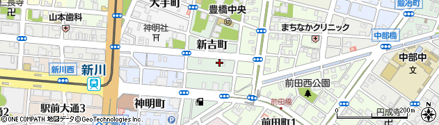 愛知県豊橋市新吉町32周辺の地図