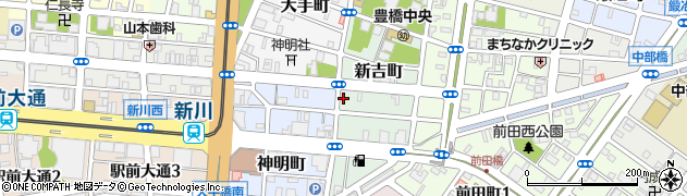 愛知県豊橋市新吉町29周辺の地図