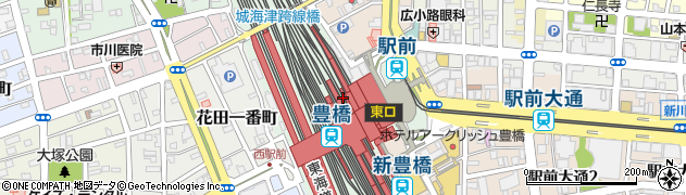おにぎり屋・こりん　豊橋駅中店周辺の地図