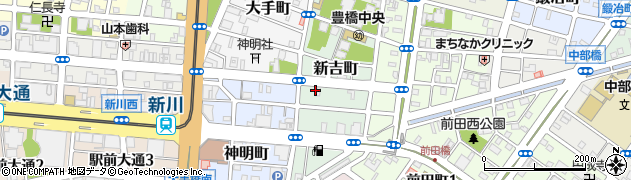 愛知県豊橋市新吉町30周辺の地図