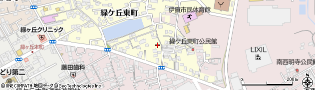 三重県伊賀市緑ケ丘東町1011周辺の地図