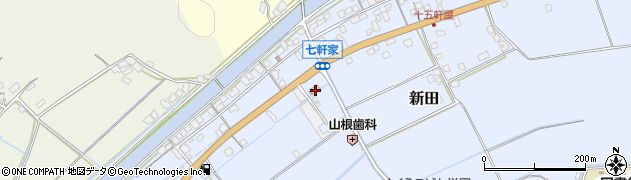 セブンイレブン赤穂新田七軒家店周辺の地図