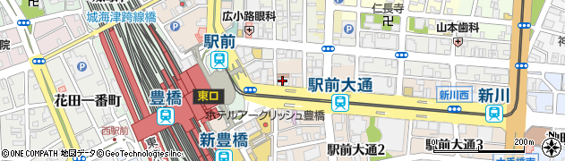上海闘龍門　豊橋駅前店周辺の地図